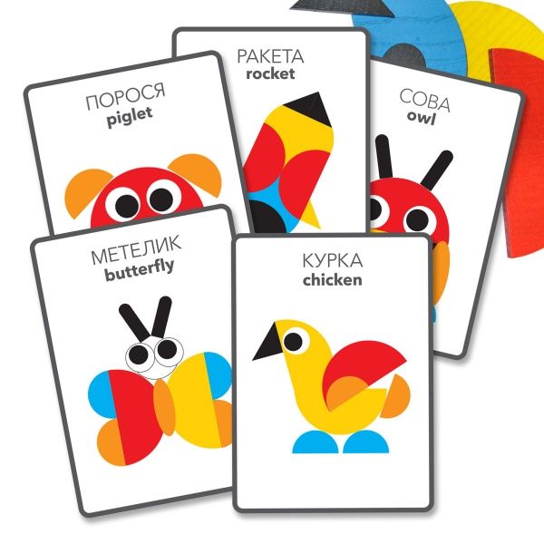 Игра деревянная Igroteco фигурная мозаика 30 эл 900071