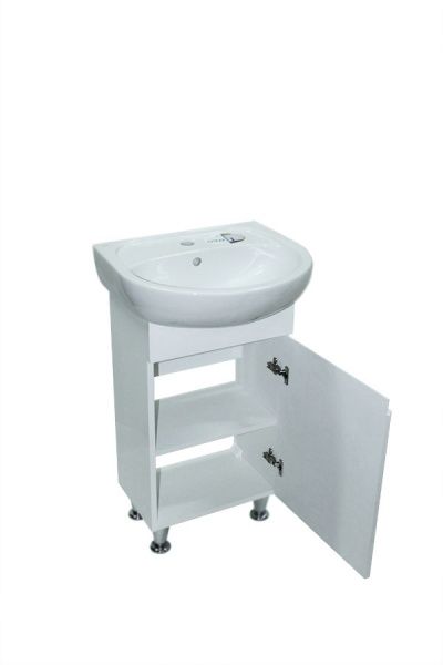 Тумба ХАСТ Лацио с умывальником Solo 50 Kolo (1 фасад) белая
