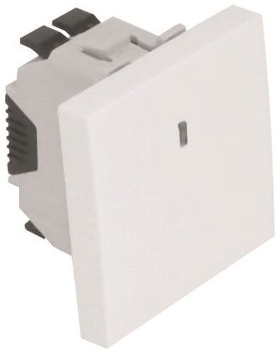 Выключатель одноклавишный Efapel Quadro с подсветкой 10 А белый матовый 4601212 SBM