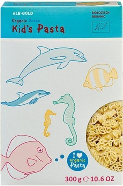 Макароны ТМ ALB-GOLD детские Океан Органические 300 г