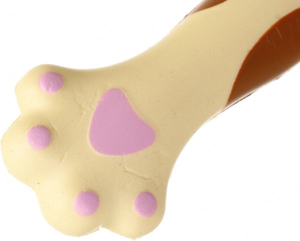 Ручка гелевая Мягкая лапка бежевая 