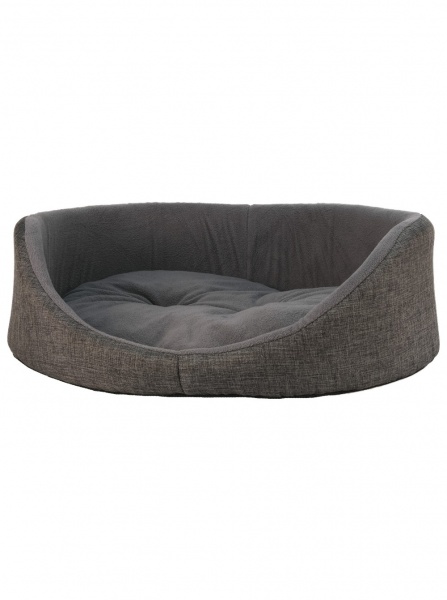 Лежак FX home 50x40x17 см сірий овальний 032022