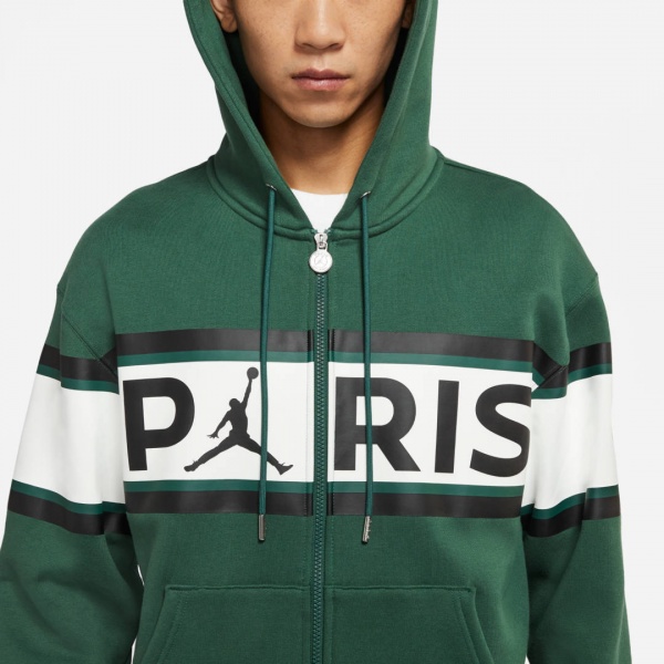 Джемпер Nike M J PSG FLEECE FZ DB6481-333 р. L зелений