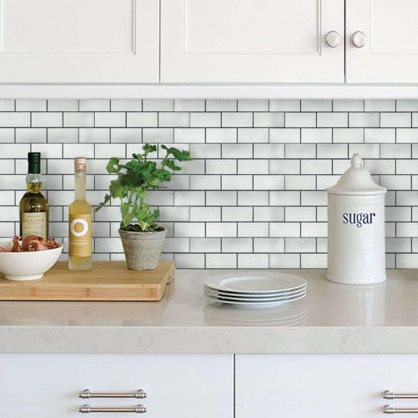 Декоративная панель EMERGO самоклеющая Серебряный Алюминий Home Inspire 