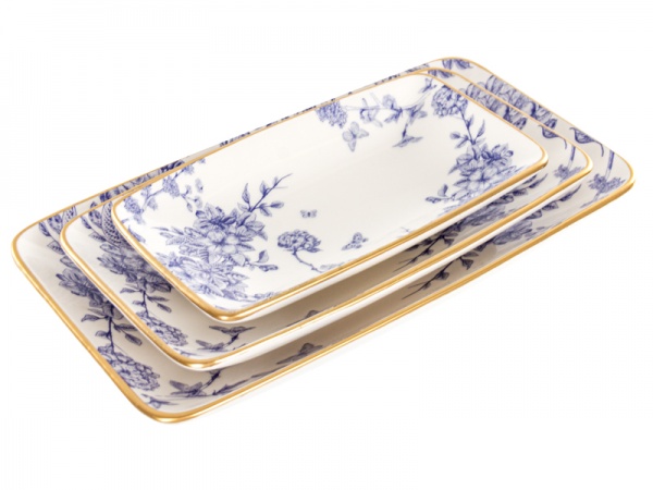 Набір блюд прямокутних Butterfly 3 предмети 769-004 Lefard 