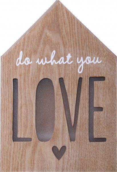 Декор настенный LED be what you Love 25x17 см 