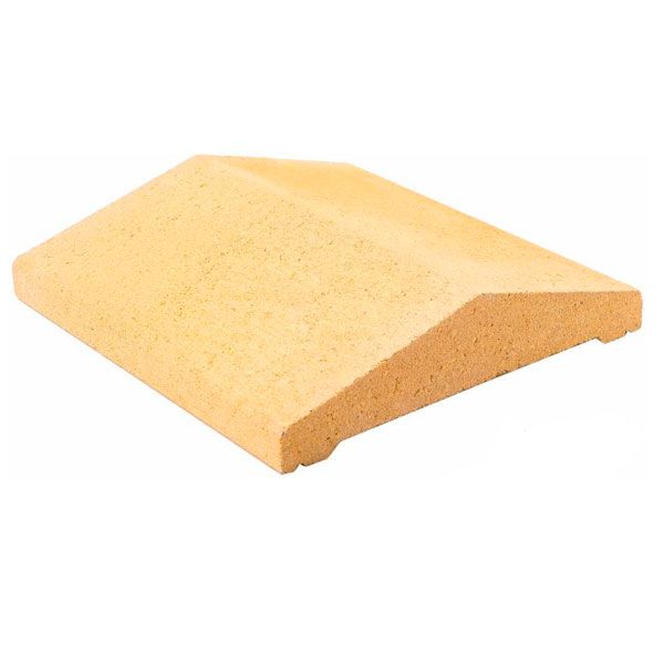 Крышка на столб Кая 400x400x60 мм желтый Моноліт-Брук 