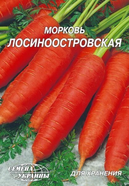 Насіння Семена Украины морква гігант Лосиноостровська 20г
