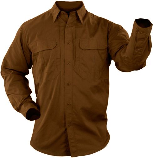 Сорочка 5.11 Tactical Tactical Taclite Pro Long Sleeve Shirt р. XXL battle brown 72175