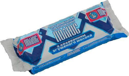 Вафли Полюс глазированные с добавлением сгущеного молока 60 г 