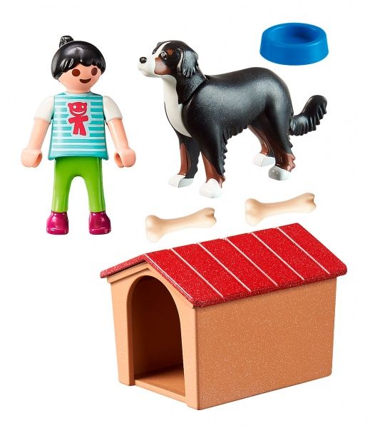 Конструктор Playmobil Дівчина і собака з будкою 70136
