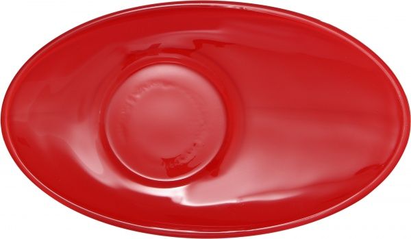Чашка 230 мл с красным блюдцем Glasmark