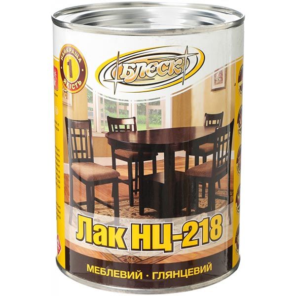 Лак меблевий НЦ-218 Блеск глянець 2,4 л