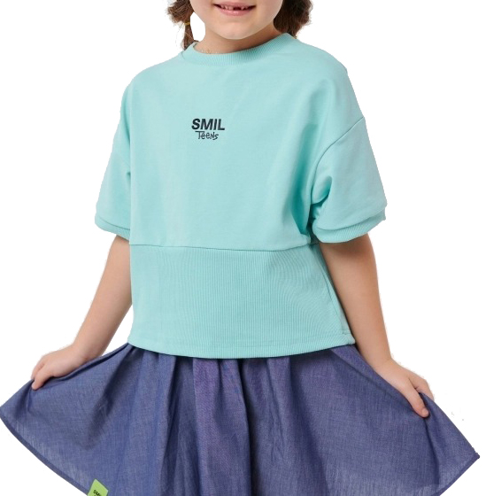 Джемпер для девочки Smil р.140 ментол 116557 