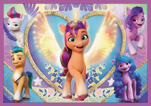 Пазли Trefl 10 в 1 Сяючі поні. Мій маленький поні 90389