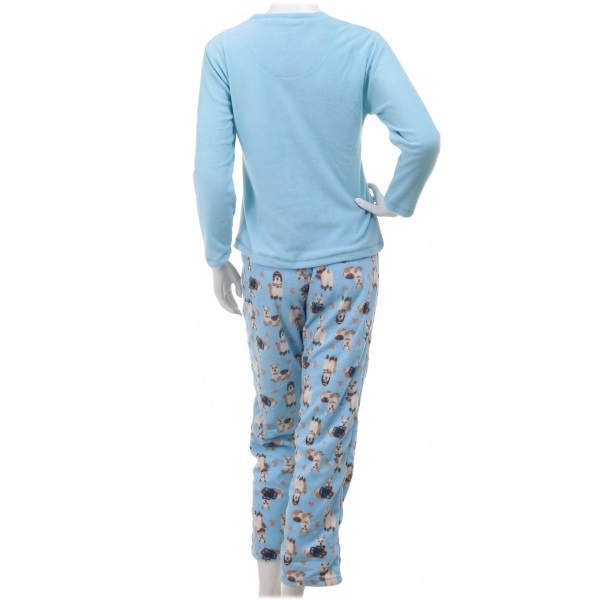 Костюм домашний женский La Nuit Home Sleeping llamas р. L голубой 