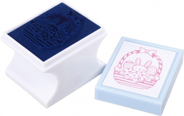 Іграшка Malevaro Штамп дитячий Великодній кошик пастельний 8 видів S56E1