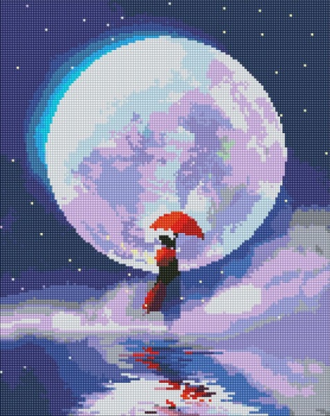 Алмазна мозаїка Місячне сяйво 40х50 см Ідейка 