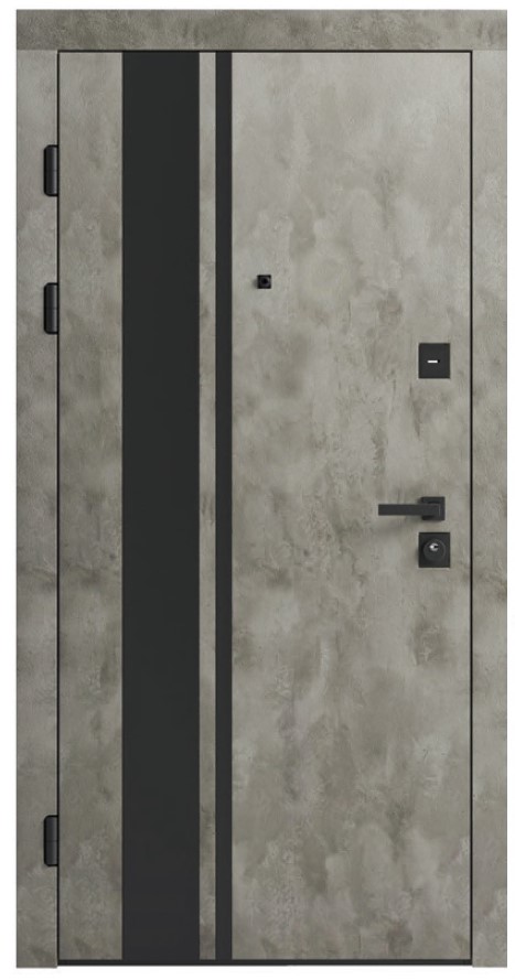 Дверь входная Rodos Ultra Lux F-200 сланец темный 2050x960 мм левая