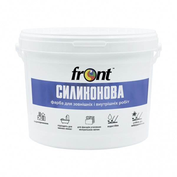 Краска водоэмульсионная Front Силиконовая мат 12кг 