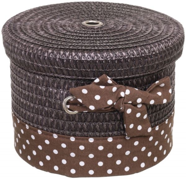 Кошик плетений з текстилем Tony Bridge Basket 27x25x20 см DSA16-7CD-4 