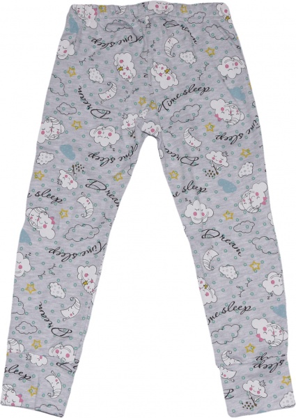 Піжама дитяча для дівчинки Фламінго 245-235 р.98 сірий із малюнком 