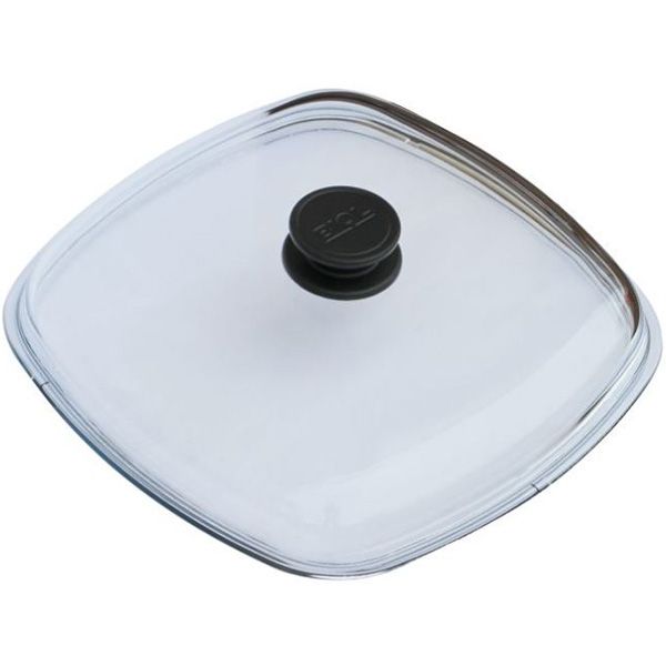 Кришка скляна висока квадратна 28 см КС280 Biol