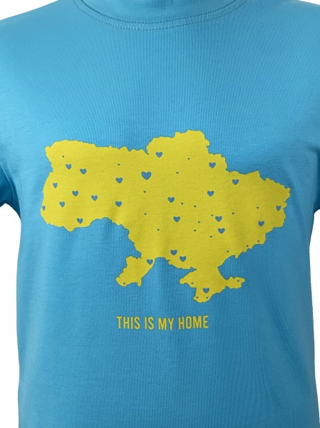 Футболка для мальчиков WP Merchandise This is my home р.134 бирюзовый FWPSHIRHOM22BL134 