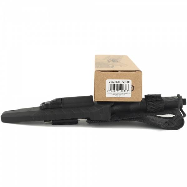 Нож Ganzo нескладной с паракордом G8012V2-BK