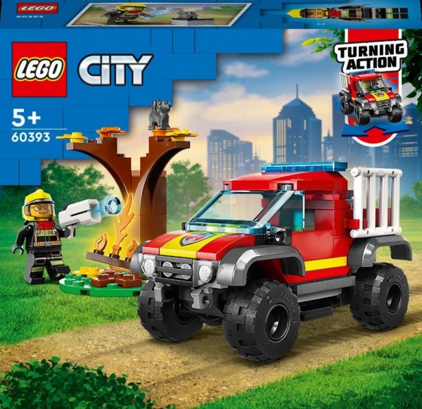 Конструктор LEGO City Спасательный пожарный внедорожник 60393