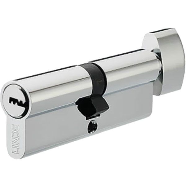 Цилиндр Linde A6P 30x40 ключ-вороток 70 мм полированный хром