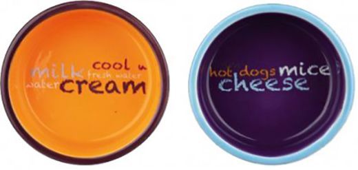 Підставка подвійна Trixie Eat on Feet з мисками із кераміки для котів 2 х 0,3 л