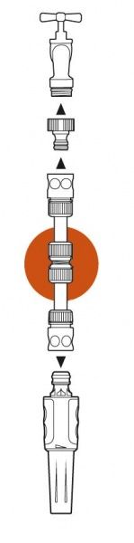 Муфта ремонтная Gardena для шланга 19 мм (3/4