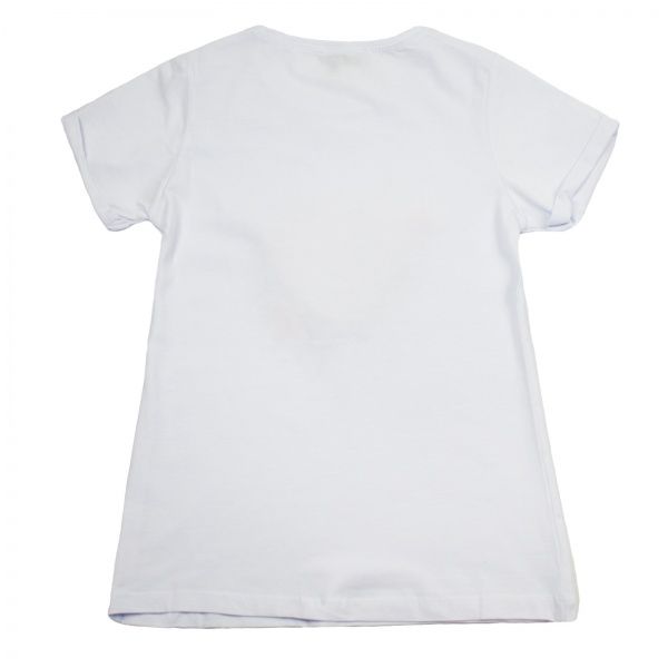 Футболка для дівчинки ALG I Love Mom 720426 р.134 білий 