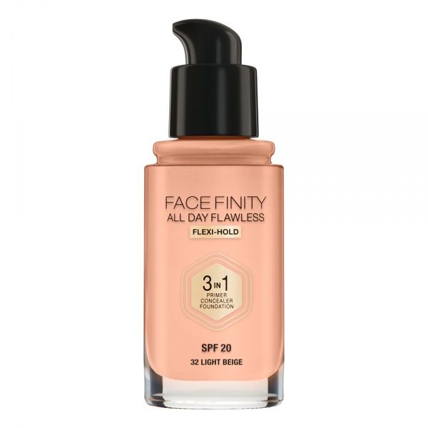 Тональная основа Max Factor Facefinity All Day Flawless 3-in-1 32 Light Beige 30 мл
