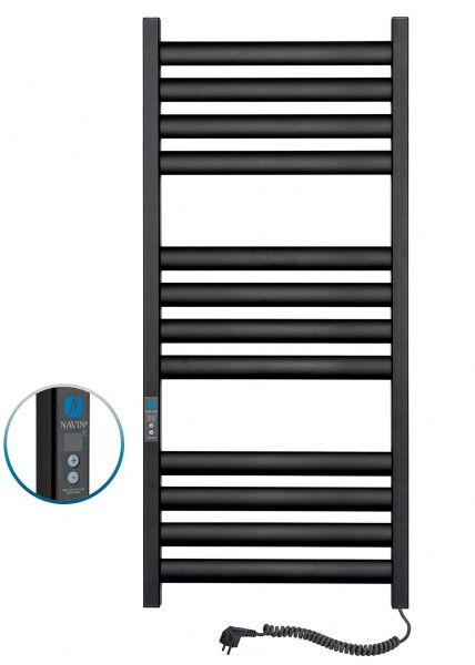 Рушникосушарка електрична NAVIN Ellipse 500*1200 digital права (чорний муар) 12-245152-5012
