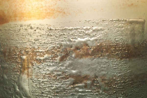 Ваза скляна шампань 15х34 см PANACHE