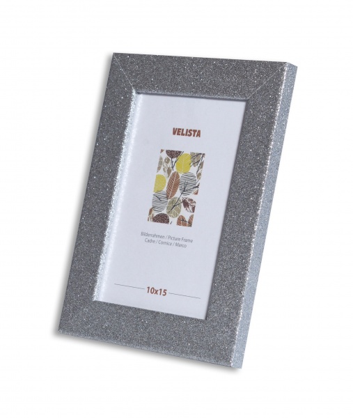 Рамка для фотографії зі склом Веліста 25W-81010-18v 1 фото 21х30 см срібний 