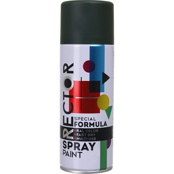 Эмаль аэрозольная универсальная RECTOR 400 мл 6006 хаки-олива