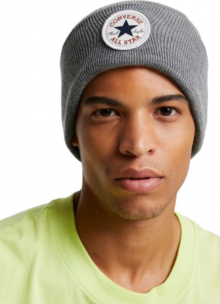 Шапка Converse CP BEANIE 10022137-035 р.OSFA серый меланж