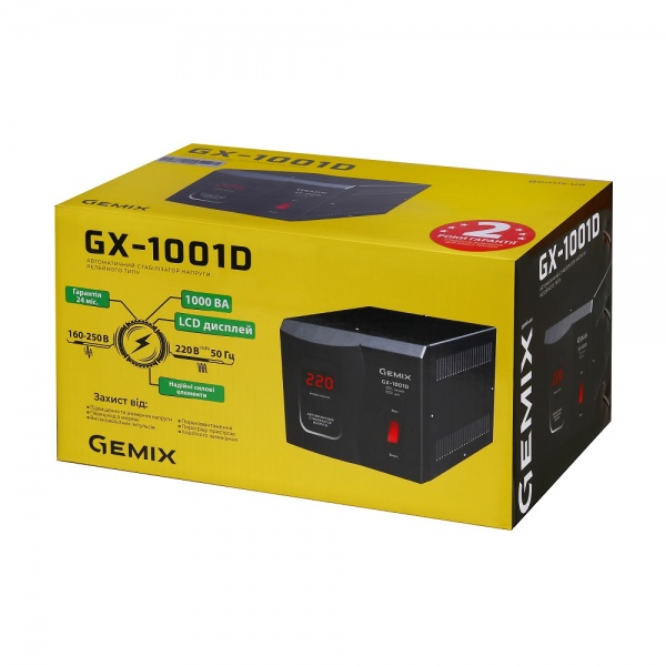 Стабілізатор напруги Gemix GX-1001D