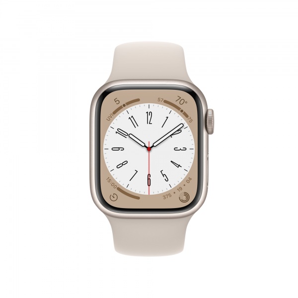 Смарт-годинник Apple Watch Series 8 GPS 41mm Starlight Aluminium Case with Starlight Sport Band