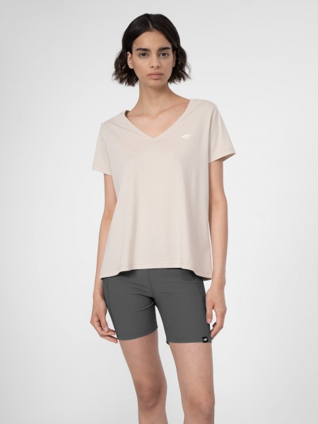 Футболка 4F 4FSS23TTSHF342-83S р.XS бежевый