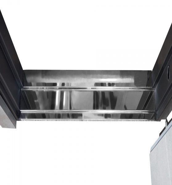 Двері вхідні Булат Ультра (квадро) 542 графіт / білий 2050x950 мм праві