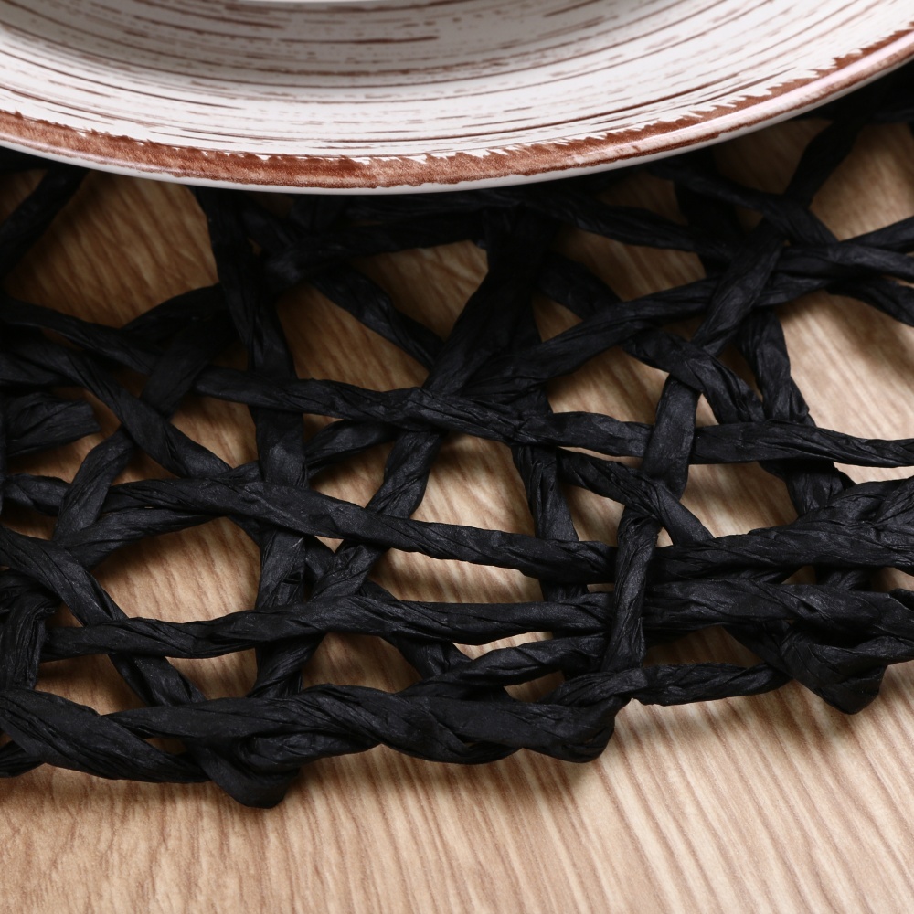 Коврик для сервировки Flamberg Braid Black 35 см