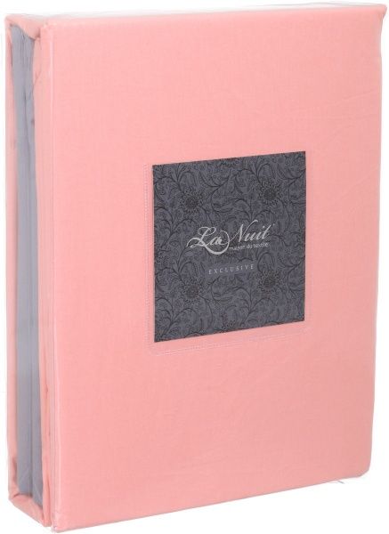 Комплект постельного белья Моно семейный розовый с серым La Nuit 