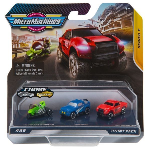 Игрушечный набор Micro Machines Трюковой 3 шт. 6606083