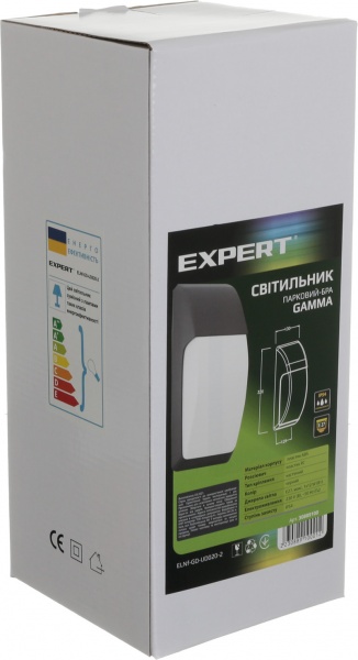 Светильник парковый Expert Light Gamma E27 18 Вт IP54 черный ELNf-GD-UD020-2 