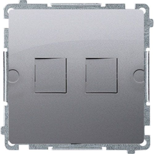 Адаптер Simon Basic PC+TF сталь BMPT/21