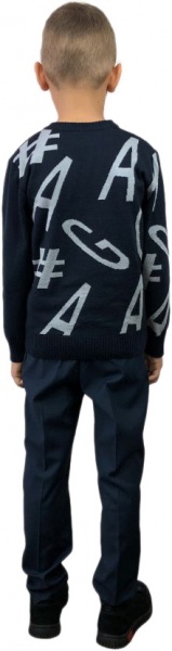 Джемпер для мальчика ART KNIT GA р.116 синий 